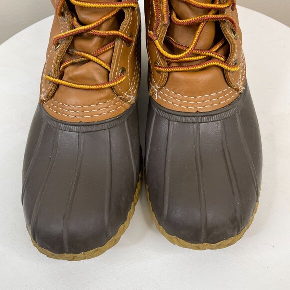 LL Bean Maine Hunting Shoe Duck Boots Women 10 10.5 Cabincore Preppy Outdoor - Picture 3 of 13